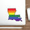 Thumbnail: Louisiana Gay Pride State Vinyl Sticker Decal