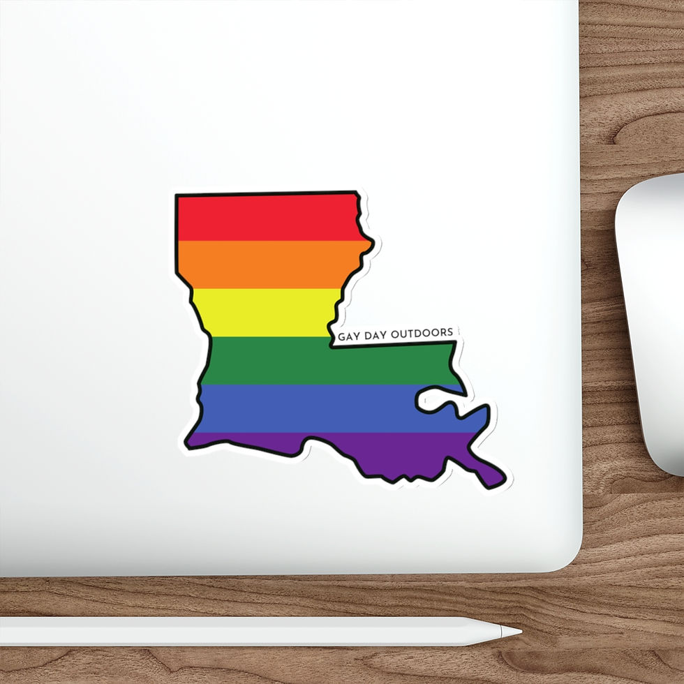 Thumbnail: Louisiana Gay Pride State Vinyl Sticker Decal