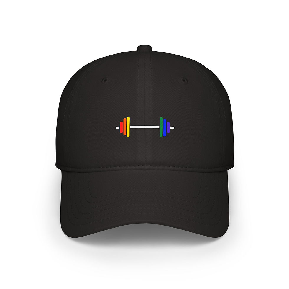 Thumbnail: Gay Pride Weightlifter Low Profile Cap