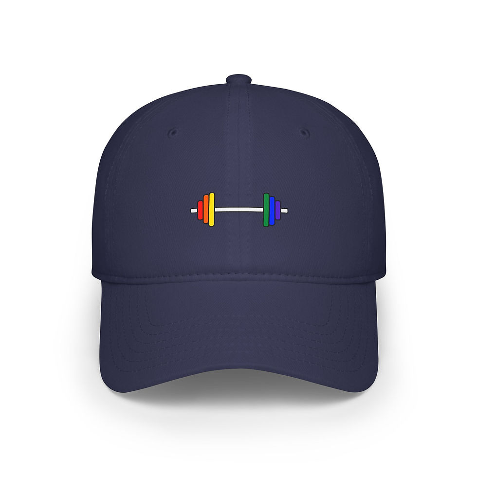 Thumbnail: Gay Pride Weightlifter Low Profile Cap