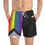 Thumbnail: Gay Pride Black Swim Trunks
