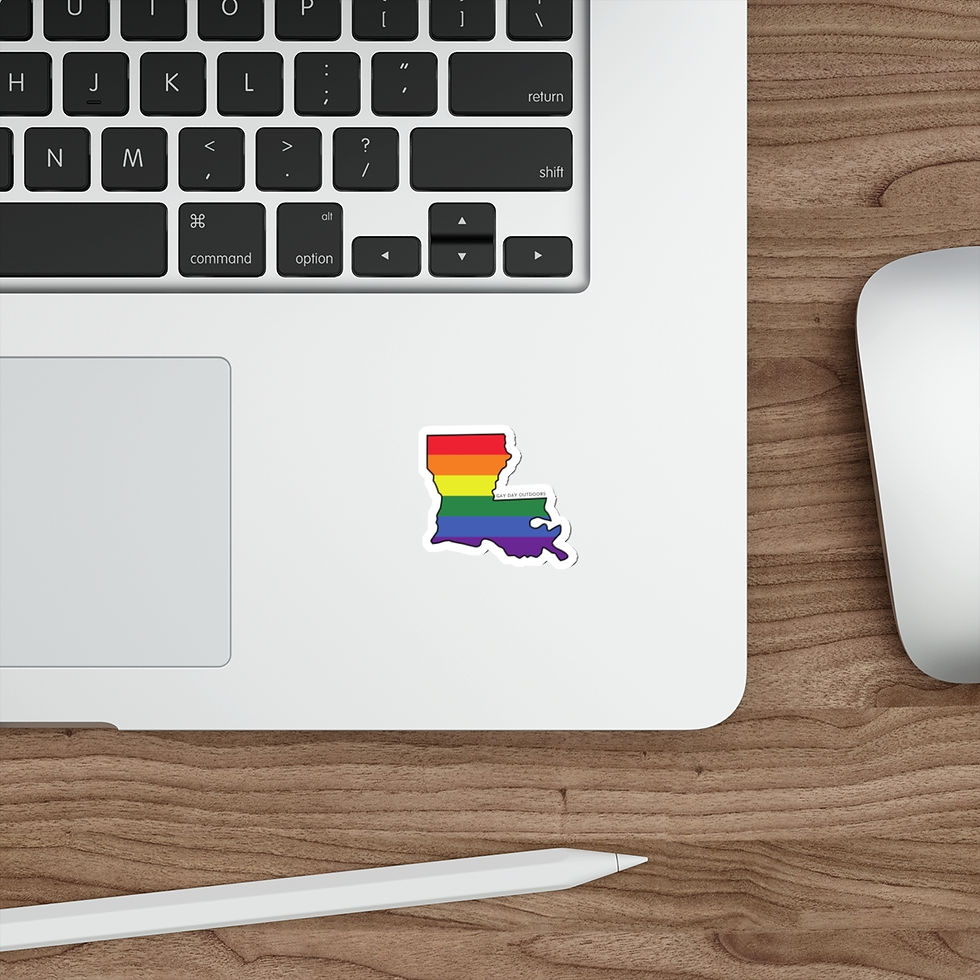 Thumbnail: Louisiana Gay Pride State Vinyl Sticker Decal