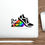 Thumbnail: Out, Proud & Active Vinyl Die-Cut Sticker Decal