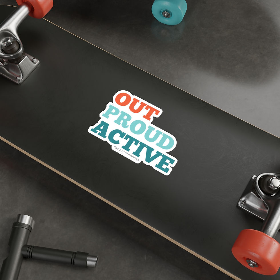 Thumbnail: Out Proud Active Vinyl Sticker Decal