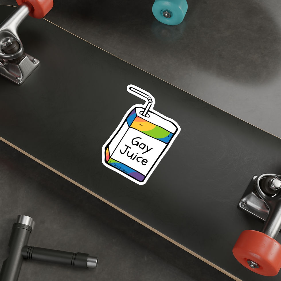 Thumbnail: Gay Juice Pride Vinyl Sticker Decal