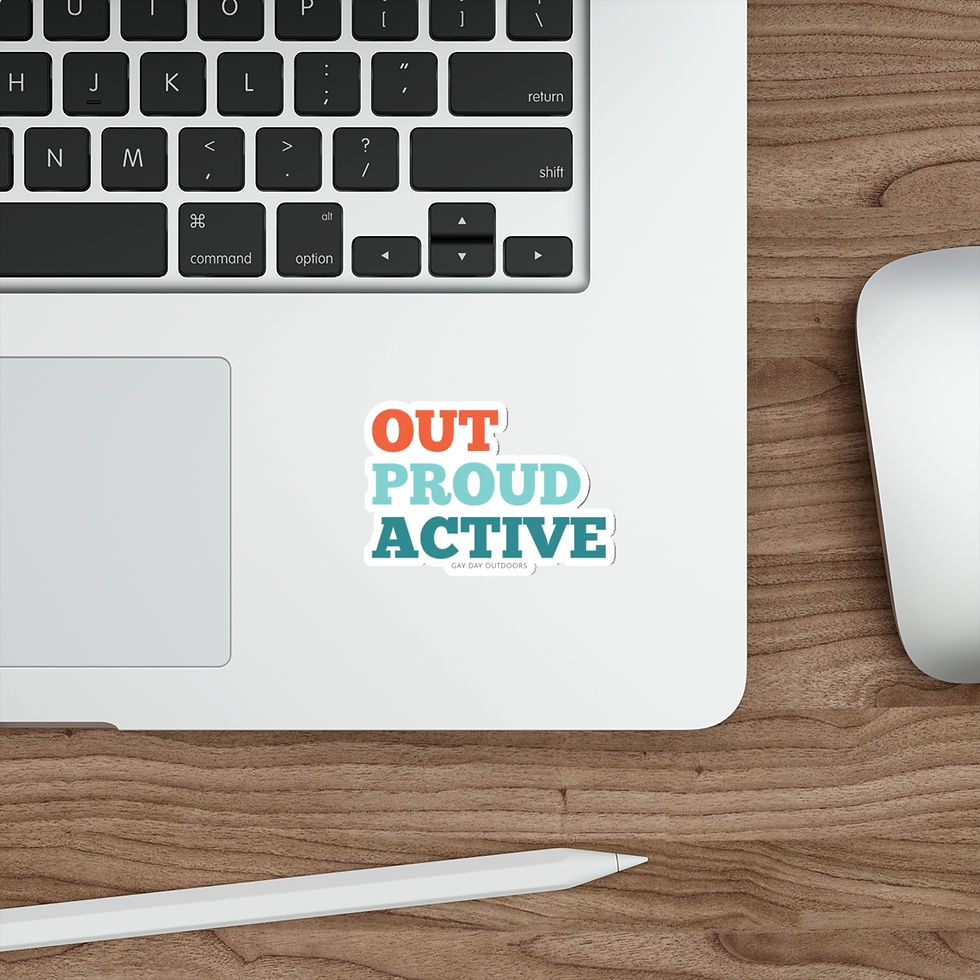 Thumbnail: Out Proud Active Vinyl Sticker Decal