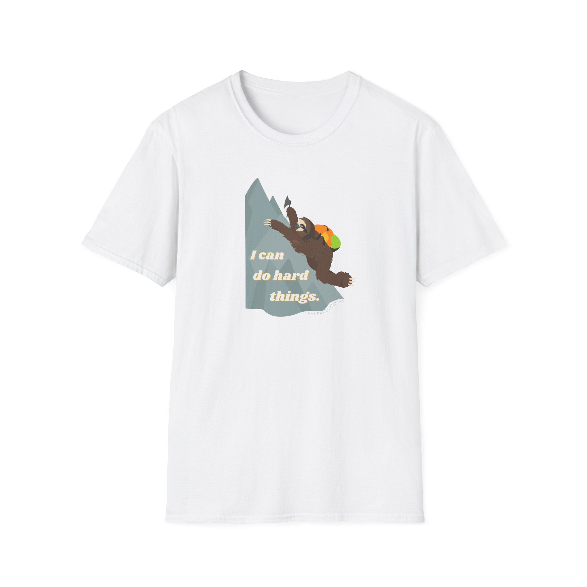 I Can Do Hard Things Sloth Softstyle Tee