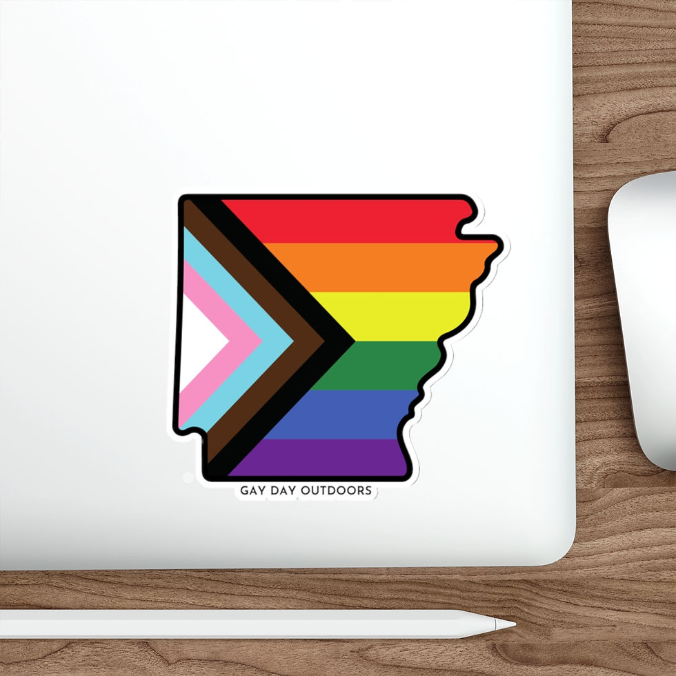 Thumbnail: Arkansas Gay Pride State Vinyl Sticker Decal