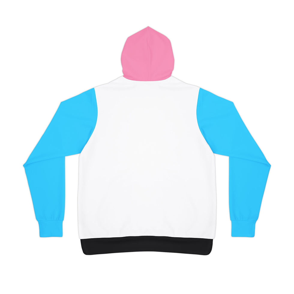 Thumbnail: Trans Pride Color-Block Hoodie - White