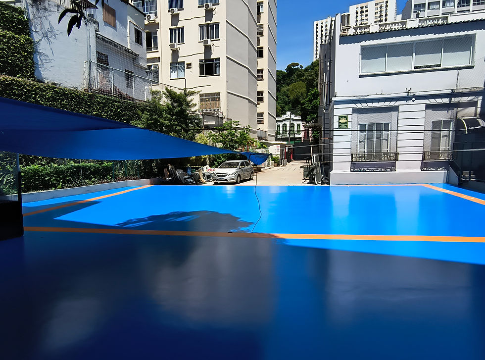 Quadra Esportiva Acabamento PU