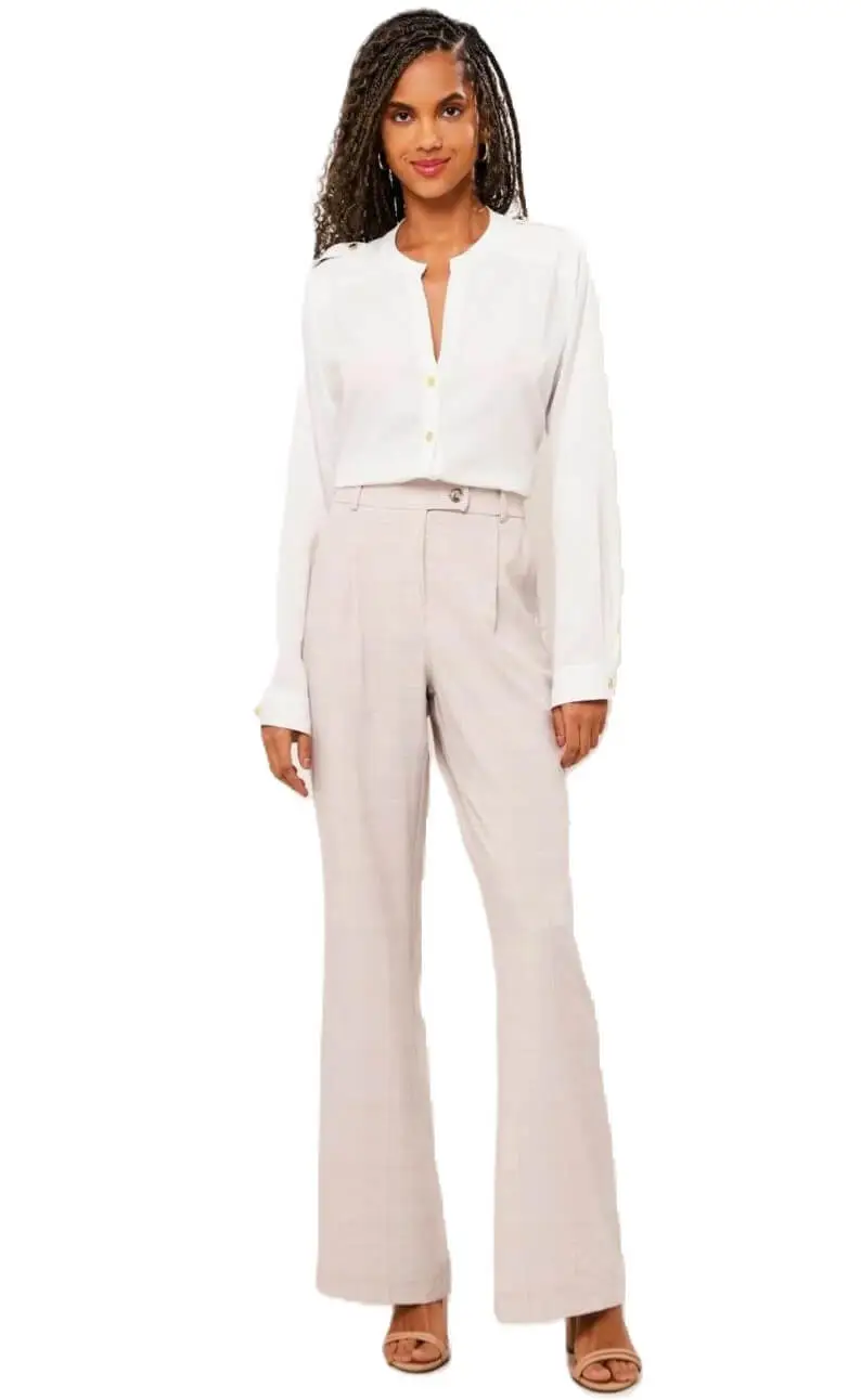 Calça alfaiataria xadrez