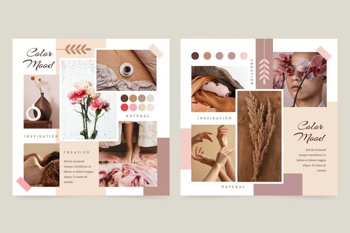 Moodboard de moda feminina