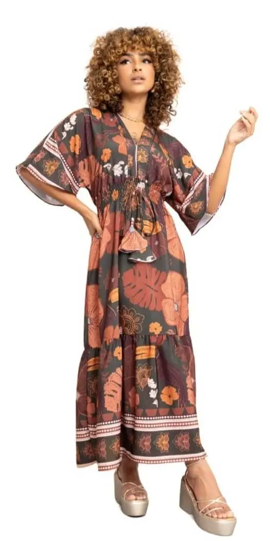 Vestido longo Boho Dafiti