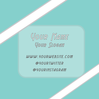 Thumbnail: Tiffany Inspired Business Card