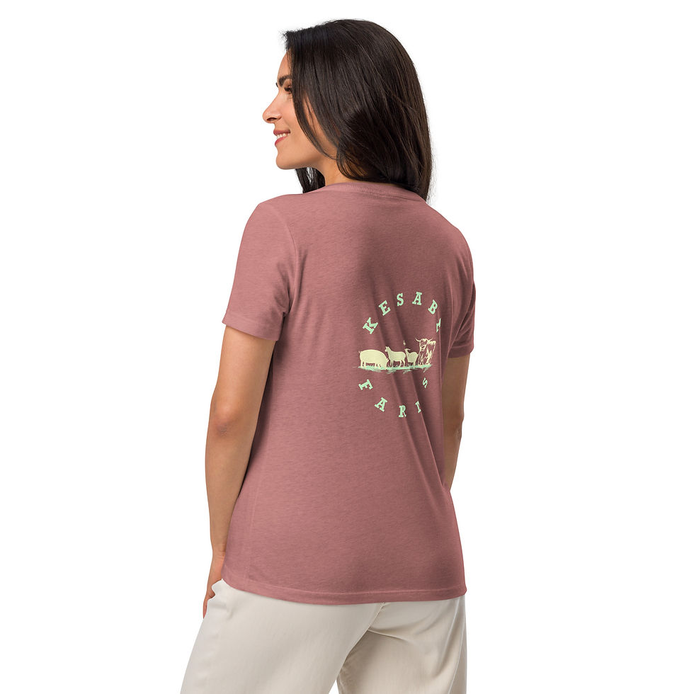 Thumbnail: Raise Cattle Not Taxes Women’s relaxed v-neck t-shirt