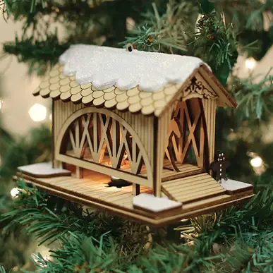 Horse Open Sleigh Ornament
