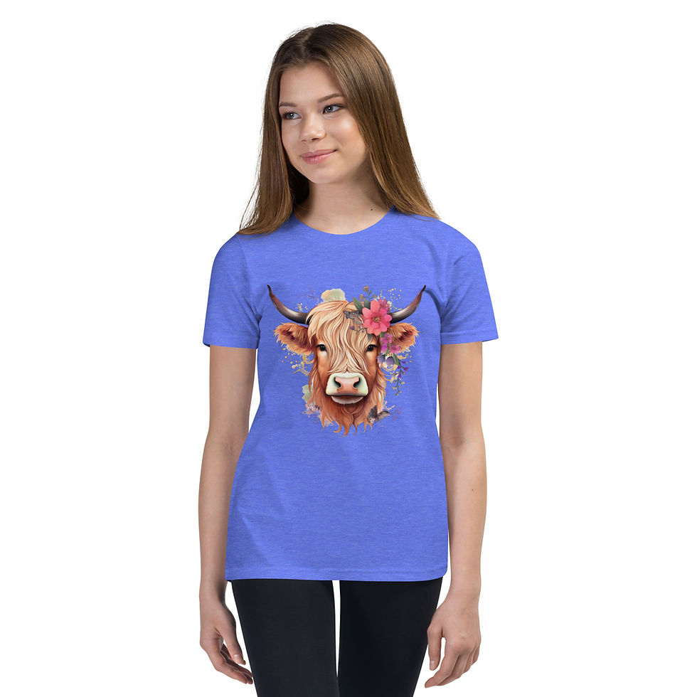Thumbnail: Queen of the Pasture Youth Short Sleeve T-Shirt