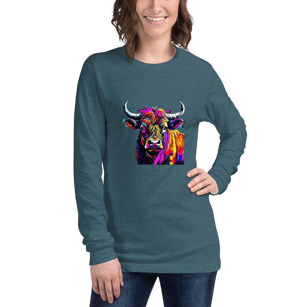 Thumbnail: Colorful Highland Unisex Long Sleeve Tee