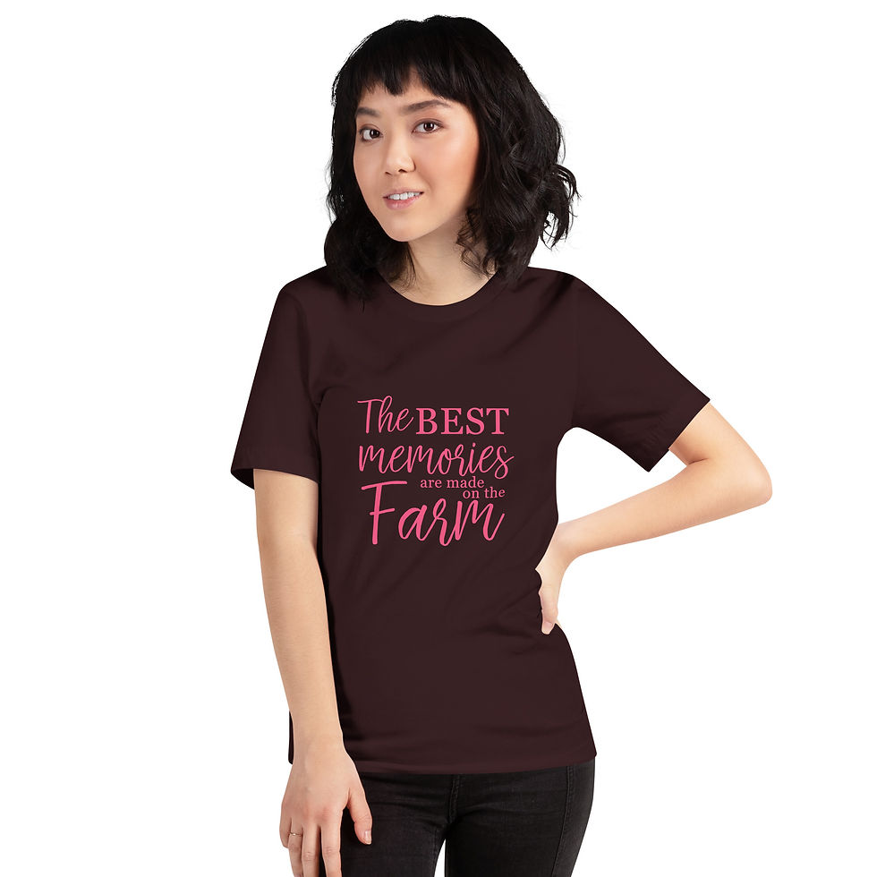 Thumbnail: Pink Farm Memories Unisex t-shirt