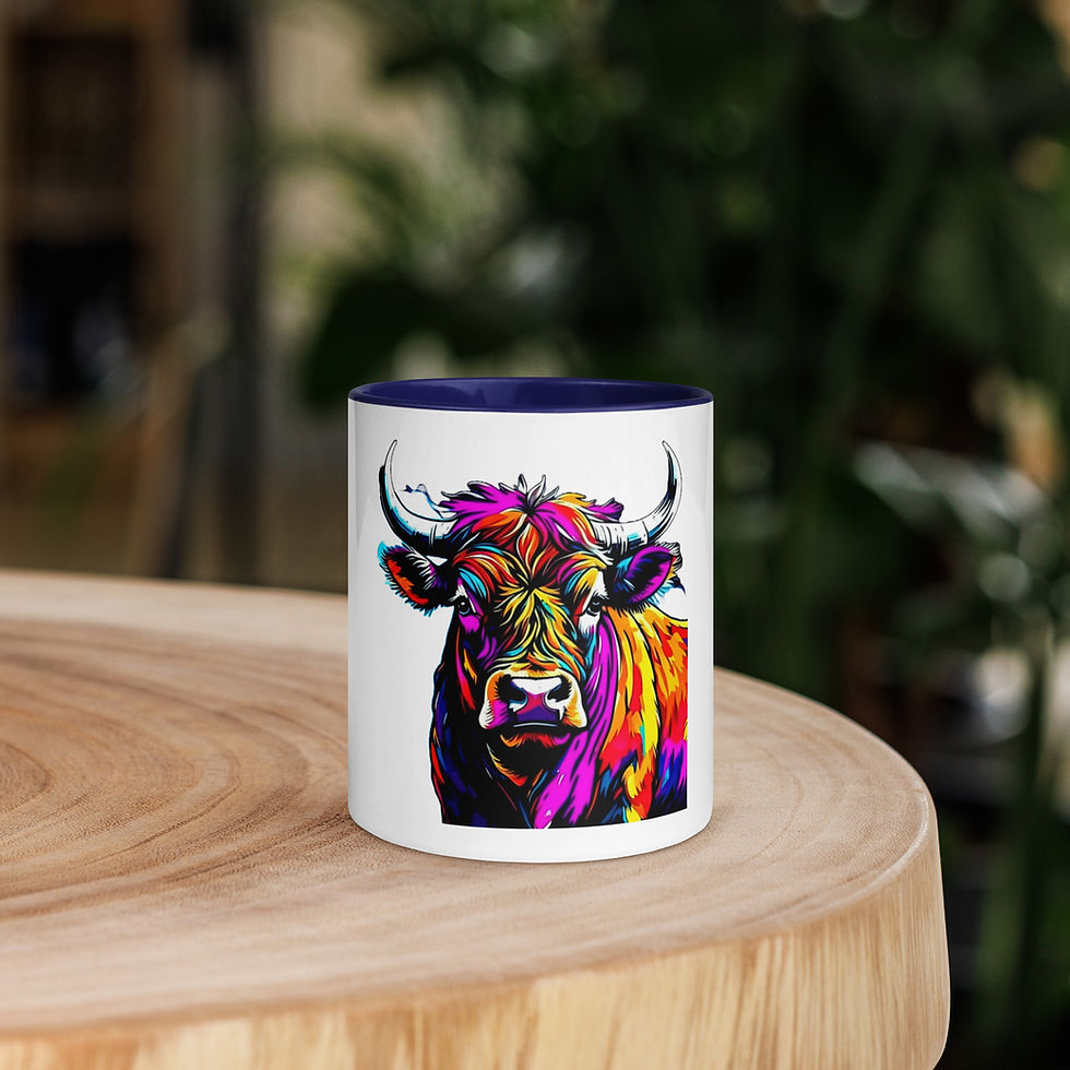 Thumbnail: Colorful Highland Mug with Color Inside