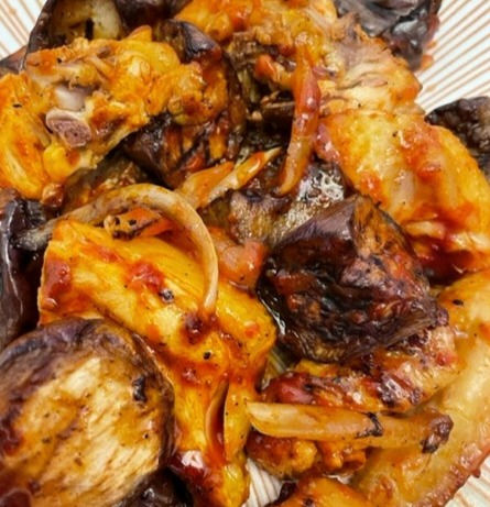 Grill Chicken w Eggplant Korean Style Tasty-Easy-Simple