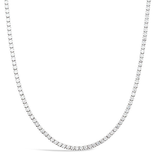 Sterling Silver 2mm Cubic Zirconia Tennis Choker Necklace 145010