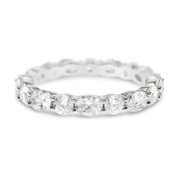 Sterling Silver Cubic Zirconia Eternity Ring 144799