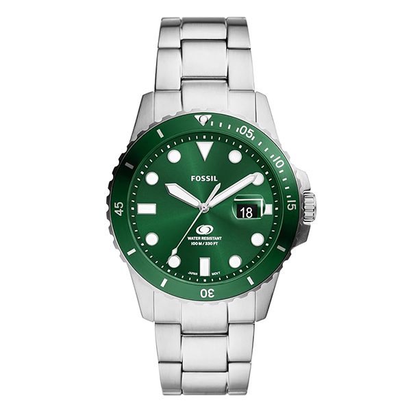 Fossil Blue Dive Three-Hand Date Stainless Steel Watch