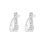 Thumbnail: Sterling Silver Cubic Zirconia Earrings 153268