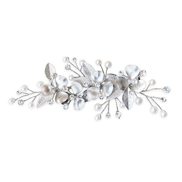 Silver Flower Hair Clip 137585