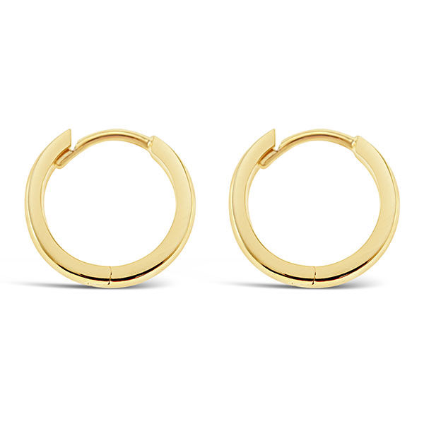 Gold Plated Sterling Silver Huggie Earrings 146428