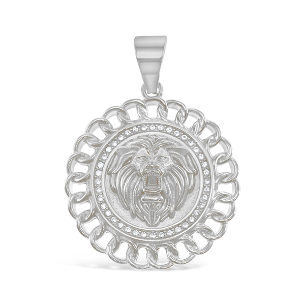 Stainless Steel Lion Crystal Pendant 148148