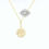 Thumbnail: 10k Yellow Gold Cubic Zirconia Flower Pendant 153739