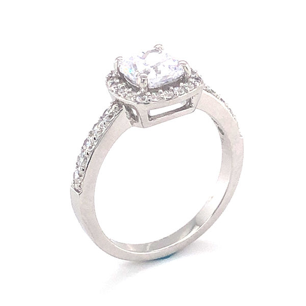 Thumbnail: Bitter Sweet Sterling Silver Cubic Zirconia Ring 129257