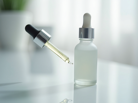 A bottle of hyaluronic acid