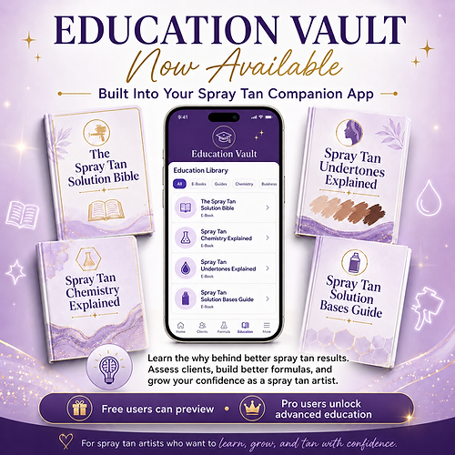 Spray Tan Education Vault