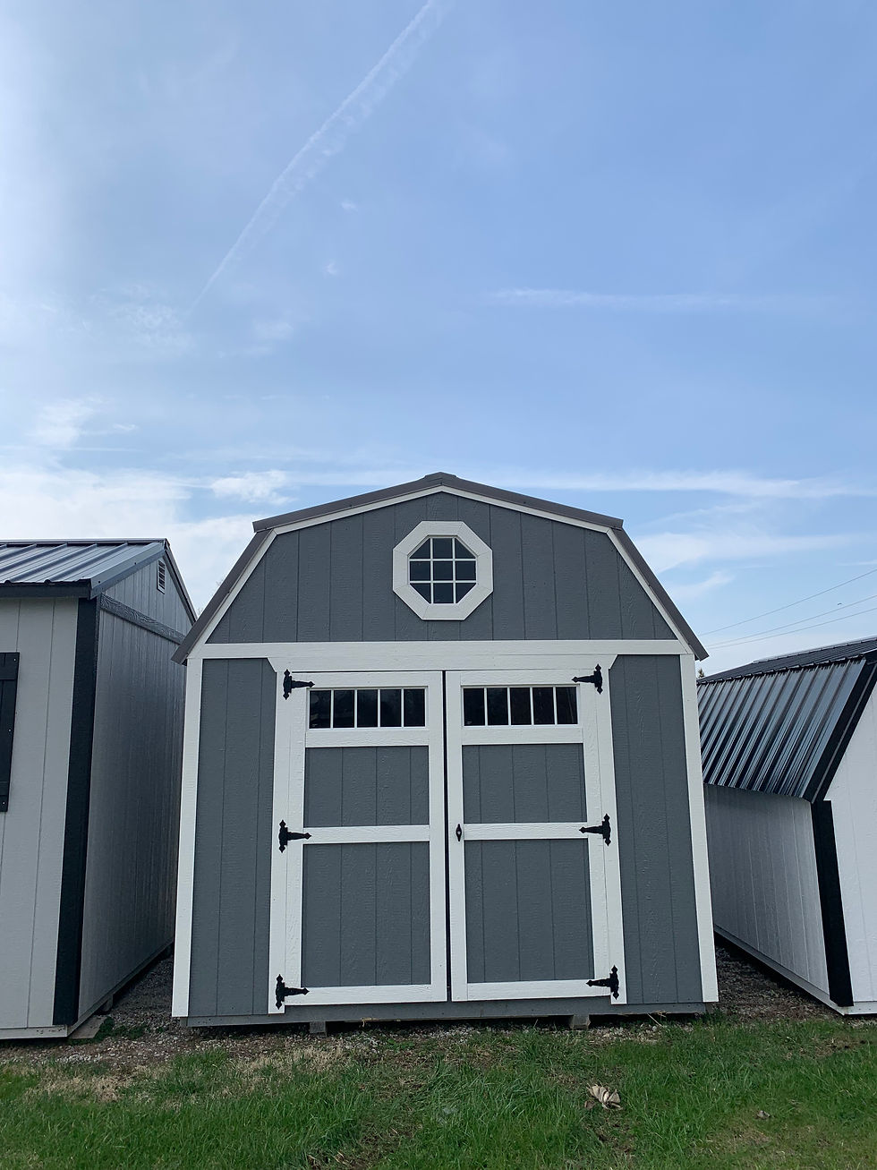 Thumbnail: 10’ x 12’ Gray Lofted Barn