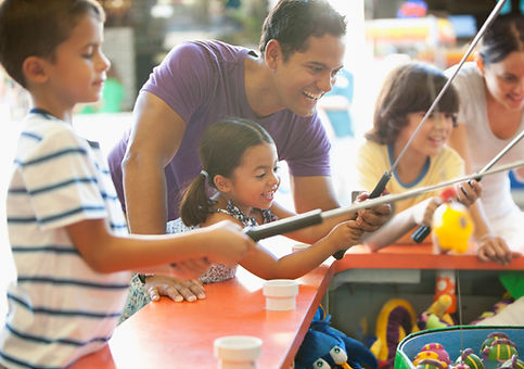 Kids Playing Carnival Game