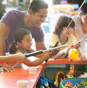 Kids Playing Carnival Game