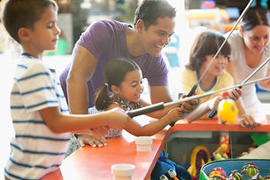 Kids Playing Carnival Game