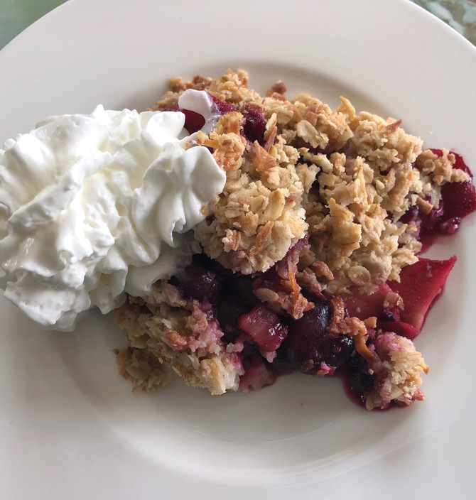 Pick Your Fruit/Fruits, Create A Crisp!! Apple, Rhubarb, Blueberry Or All 3!!!