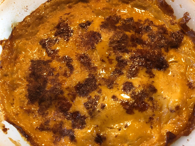 A Simple Baked Maple Rice Pudding, Hello Again!!