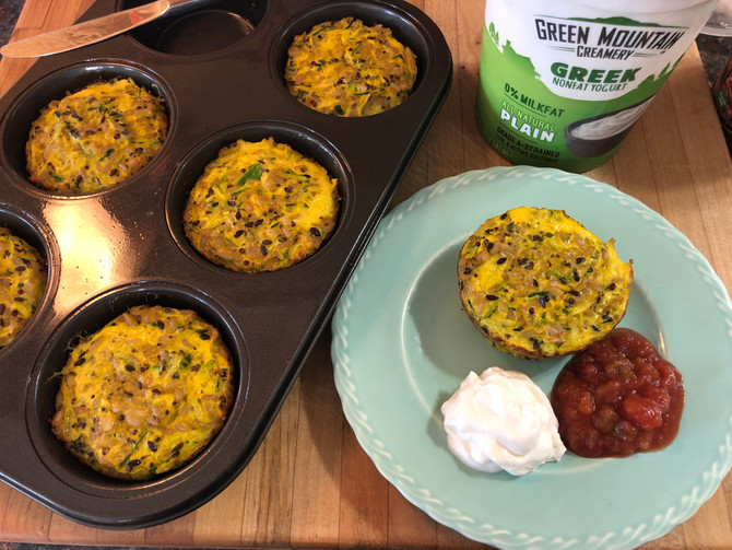 Wild Rice, Zucchini, Cheese, Eggs, Not Your Typical Muffin Recipe!! Lunch?