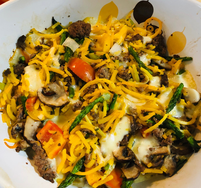 Spring Spiralized Casserole, You Pick The Kind Of Veggie Noodle, Then Create!!