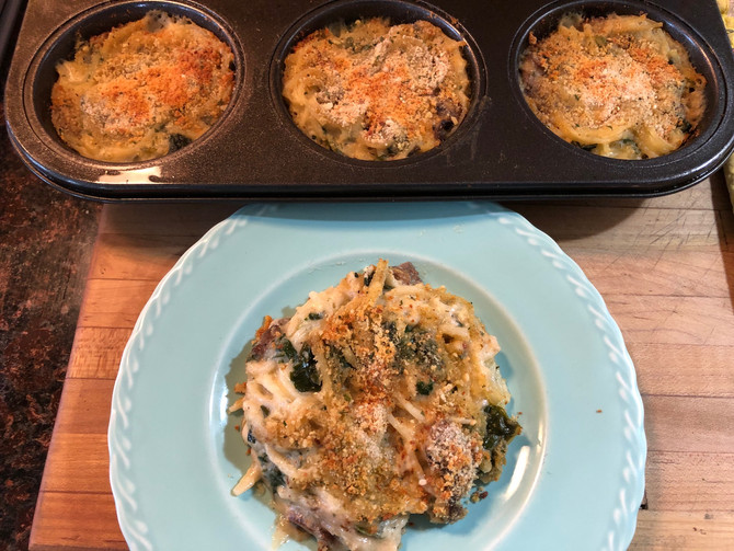 In A Hurry? Small Portioned Mac and Cheese, Mushrooms, Spinach, Pasta, Taco Cheese Leftover??