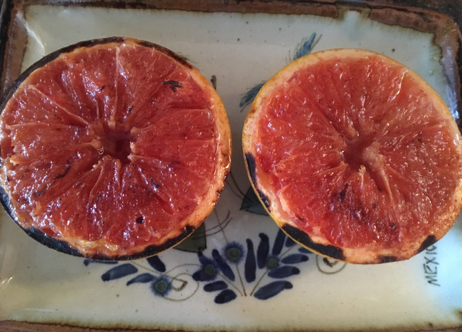 Sometimes The Simplest Things Are The Best, Olives Maple Broiled Grapefruit Memories!