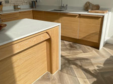 Oak veneer kitchen made by hand