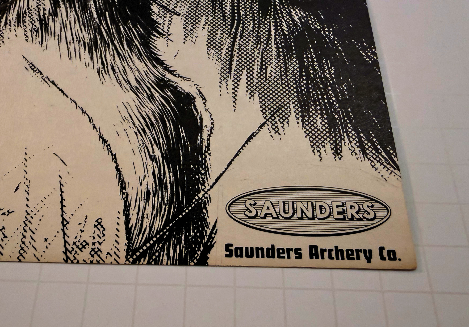 Vintage Saunders Fox Archery Target - Official Animal Face Group 3