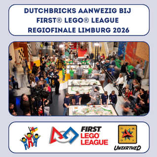 Foto van de zaal in Roermond waarop de teams bezig zijn met hun FIRST® LEGO® League onder het toeziend oog van toeschouwers.