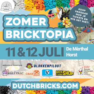 Bezoek onze Zomer Bricktopia op 11 en 12 juli in Horst